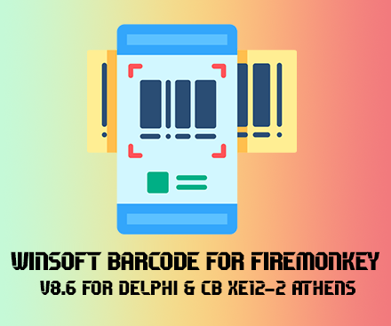 دانلود Winsoft Barcode for FireMonkey v8.6 کامپوننت بارکد در Delphi و C++ Builder