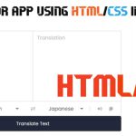 سورس مترجم زبان با HTML و CSS در VanillaJS